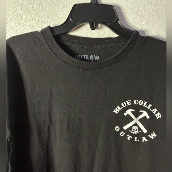 Outlaw Black Graphic T-Shirt for Men XL - Picture 7 of 10